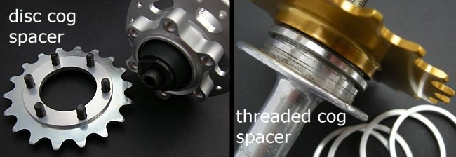 increasing rear chainline by adding spacers between cog and hub